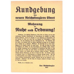 Reichskanzler Ebert,Flugblatt