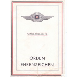 WIFRO Orden-Ehrenz., Katalog